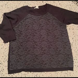 H&M Sweater Lace on front